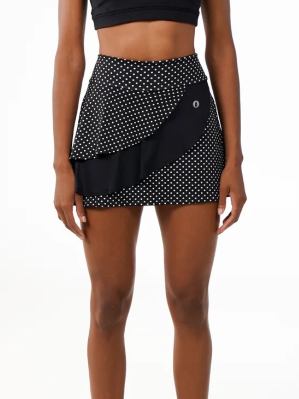 Dona Jo Black Skort Polka Dot Spin Pickleball Golf Tennis Size 2 Large NWT - Picture 11 of 12